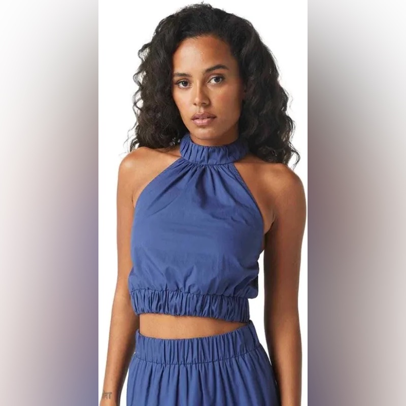 Nwt Misa Esmina Top In Indigo